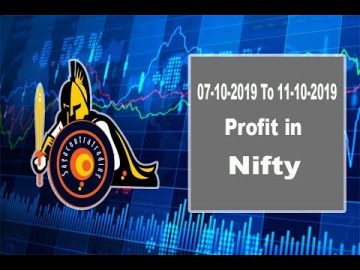 07-10-2019 to 11-10-2019 Nifty Intraday Profit