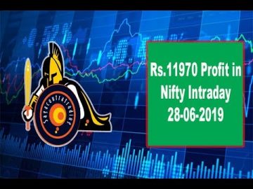 Rs.11970 Profit in Nifty Intraday_ 28-06-2019